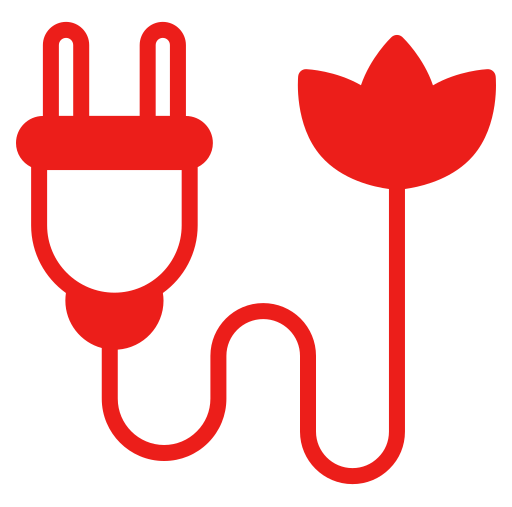Sustainable power icon